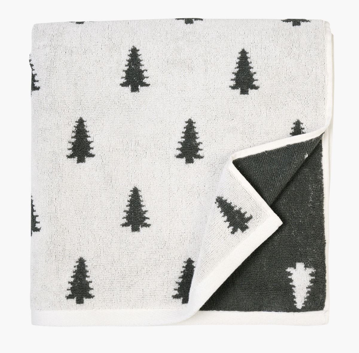 Pyyhe moniväri/vihreä - 50x70 cm moniväri/vihreä - 1