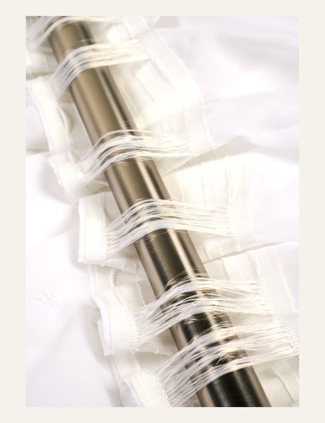 Erityisen leveä verho valkoinen - 4