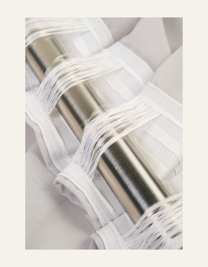 Erityisen leveä verho vaaleanharmaa - 2