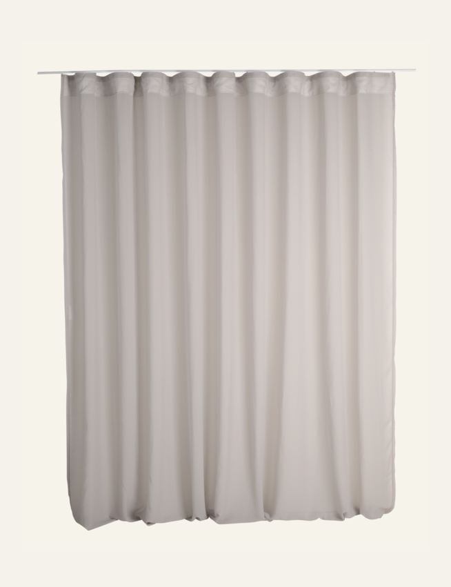 Erityisen leveä verho vaaleanharmaa - 7