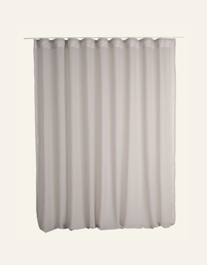 Erityisen leveä verho vaaleanharmaa - 7