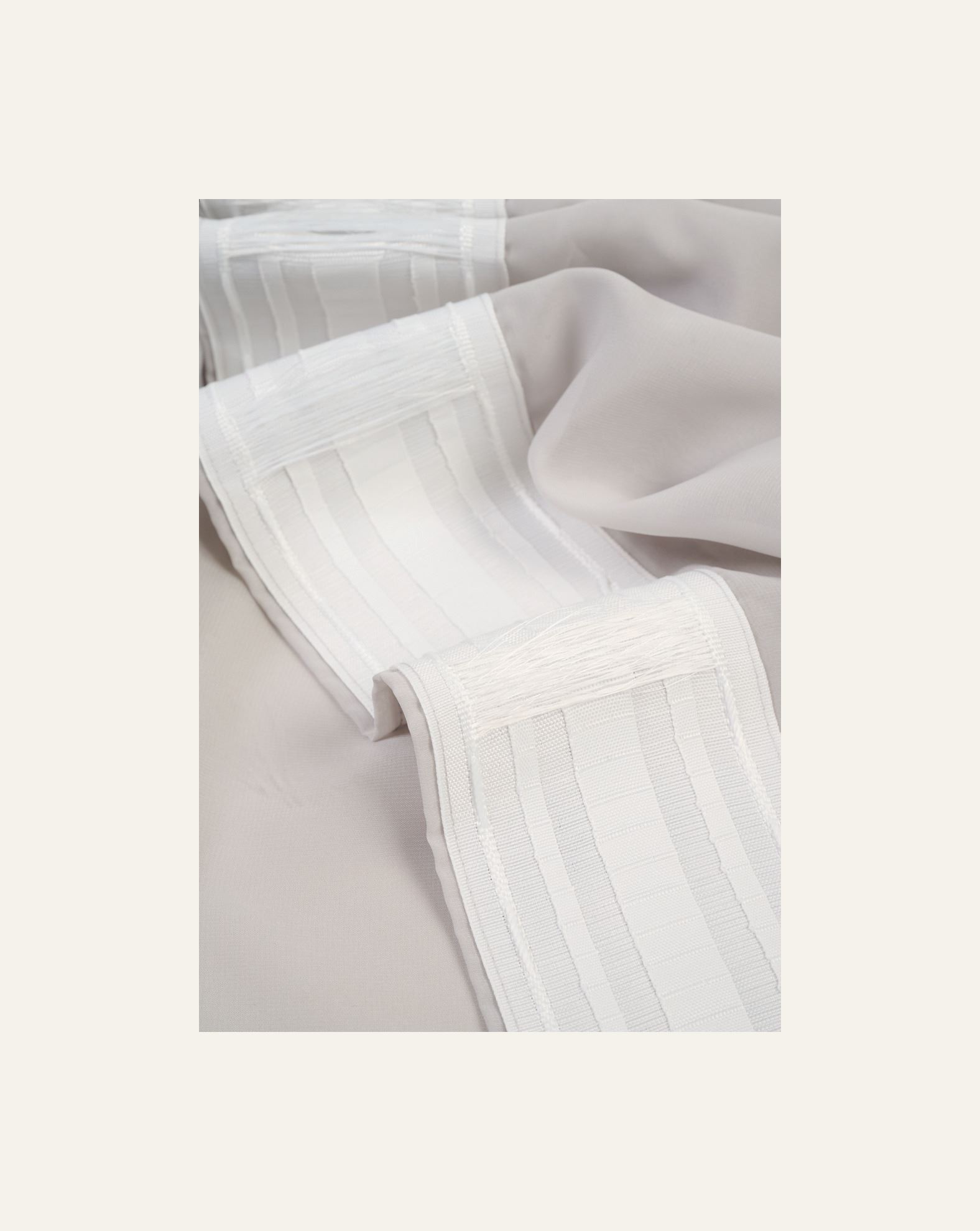 Erityisen leveä verho vaaleanharmaa - 5