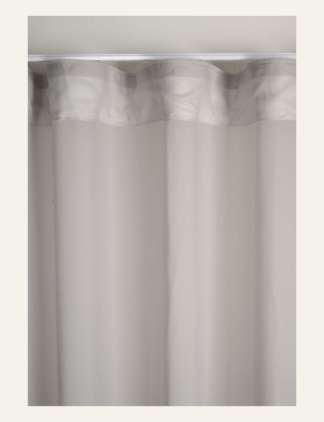 Erityisen leveä verho vaaleanharmaa - 6