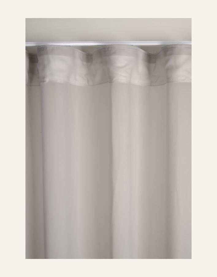 Erityisen leveä verho vaaleanharmaa - 6