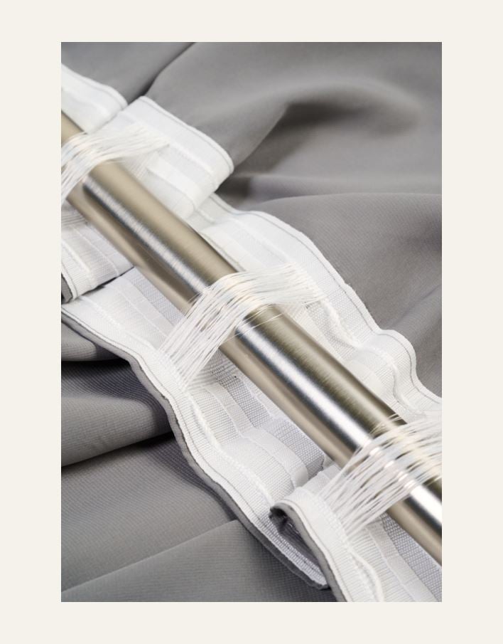 Erityisen leveä verho tummanharmaa - 5