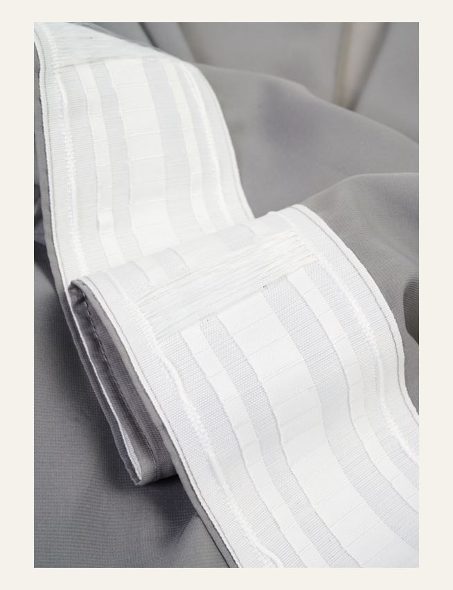 Erityisen leveä verho tummanharmaa - 4