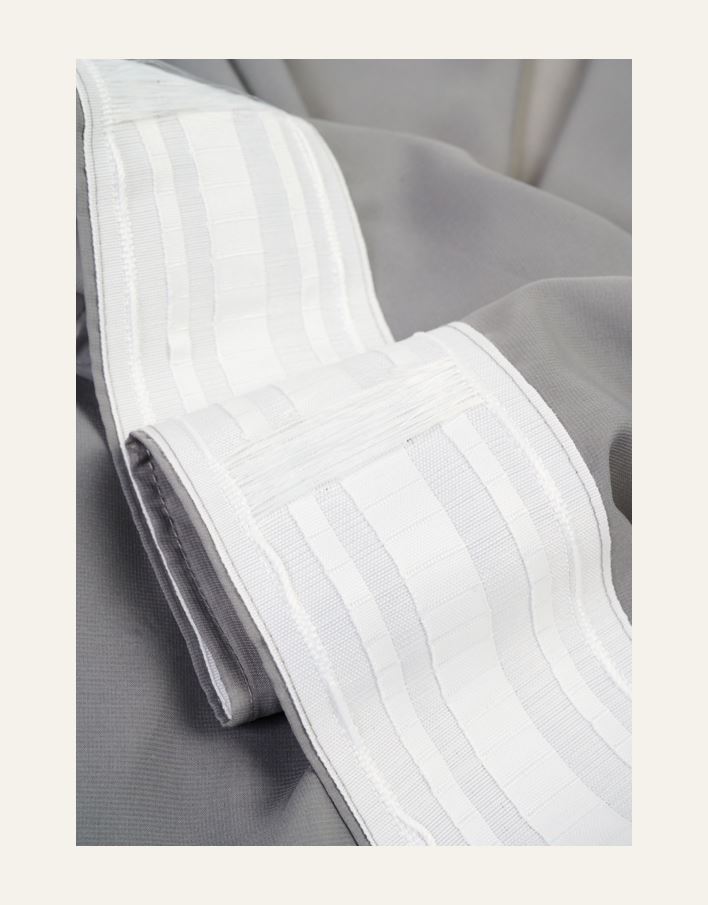 Erityisen leveä verho tummanharmaa - 4