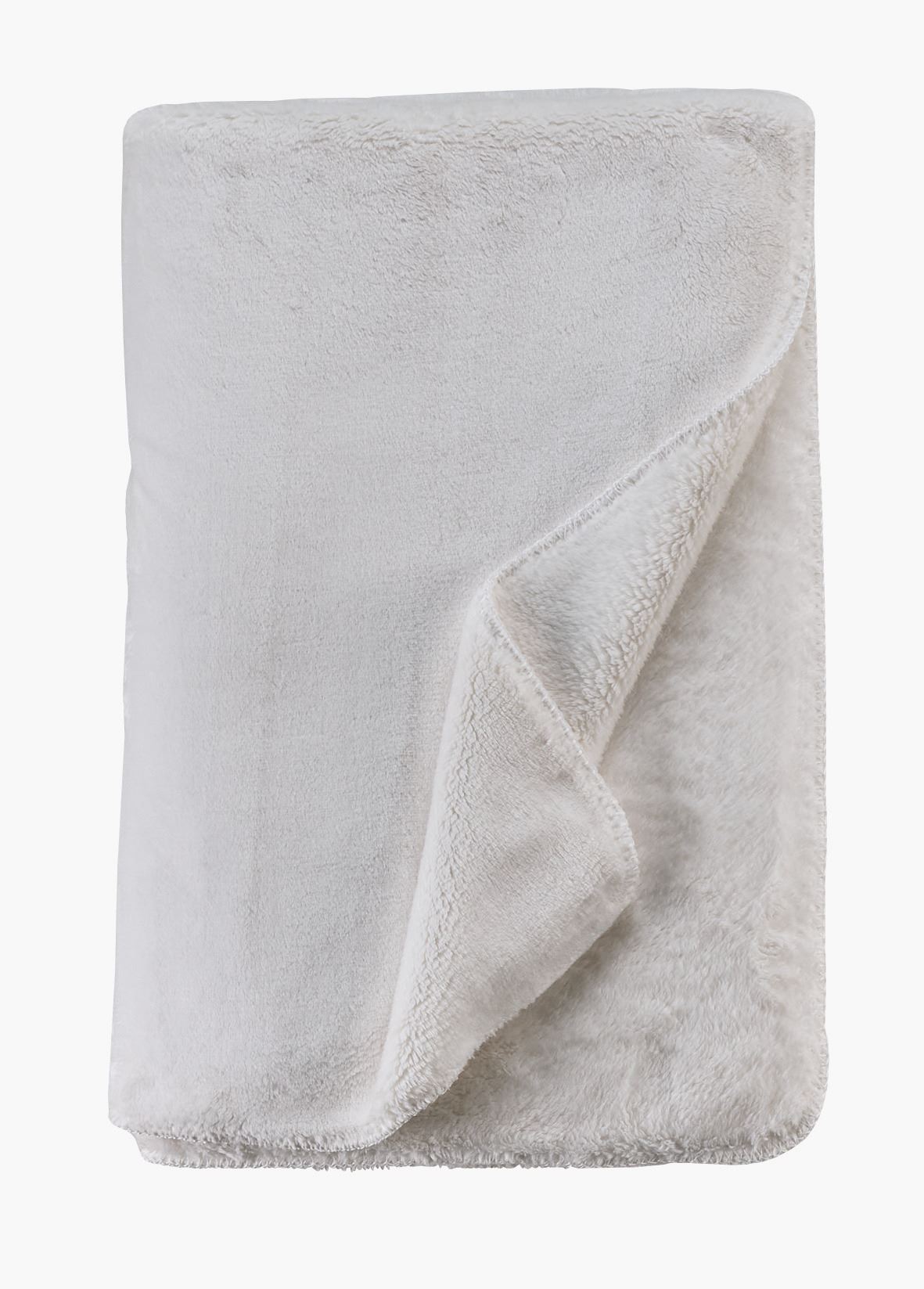 Fleecehuopa luonnonvalkoinen - 130x170 cm luonnonvalkoinen - 1