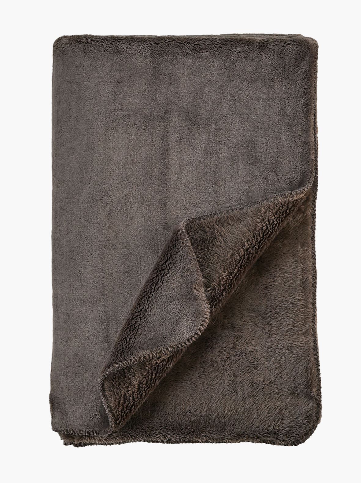 Fleecehuopa ruskea - 130x170 cm ruskea - 1