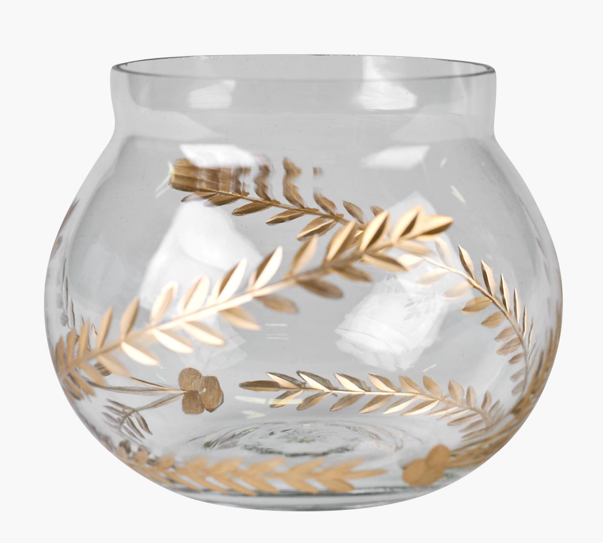 Kynttilälyhty kulta - 10x10x8,5 cm kulta - 1