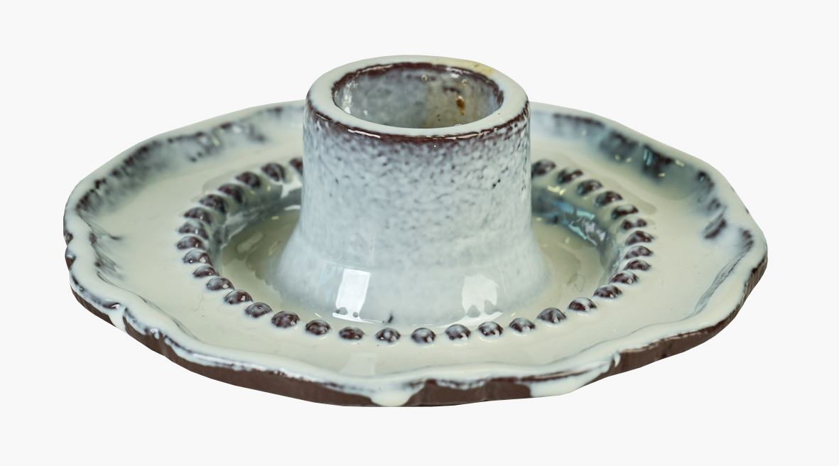 Kynttilänjalka moniväri/valkoinen - 9x9x3 cm moniväri/valkoinen - 1