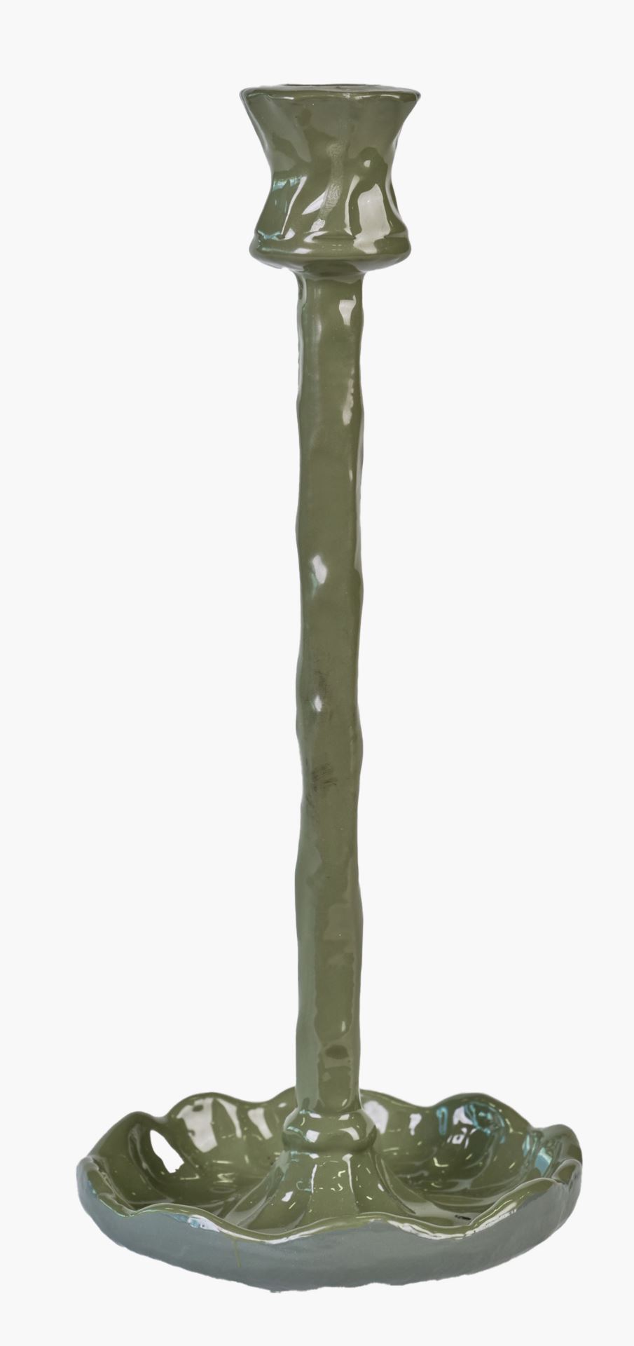 Kynttilänjalka vihreä - 12x12x28 cm vihreä - 1