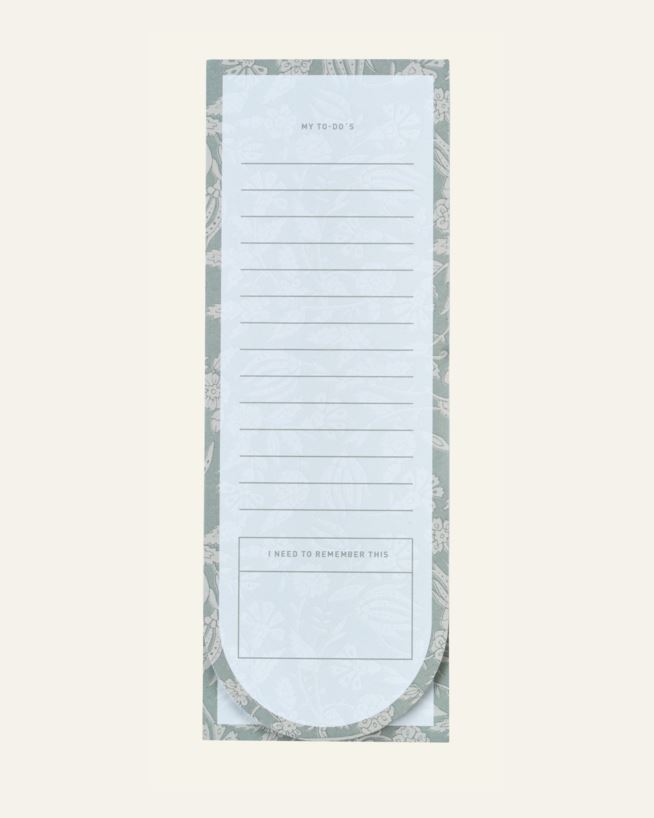 Muistilehtiö vihreä - 7,5x21x0,8 cm vihreä - 1