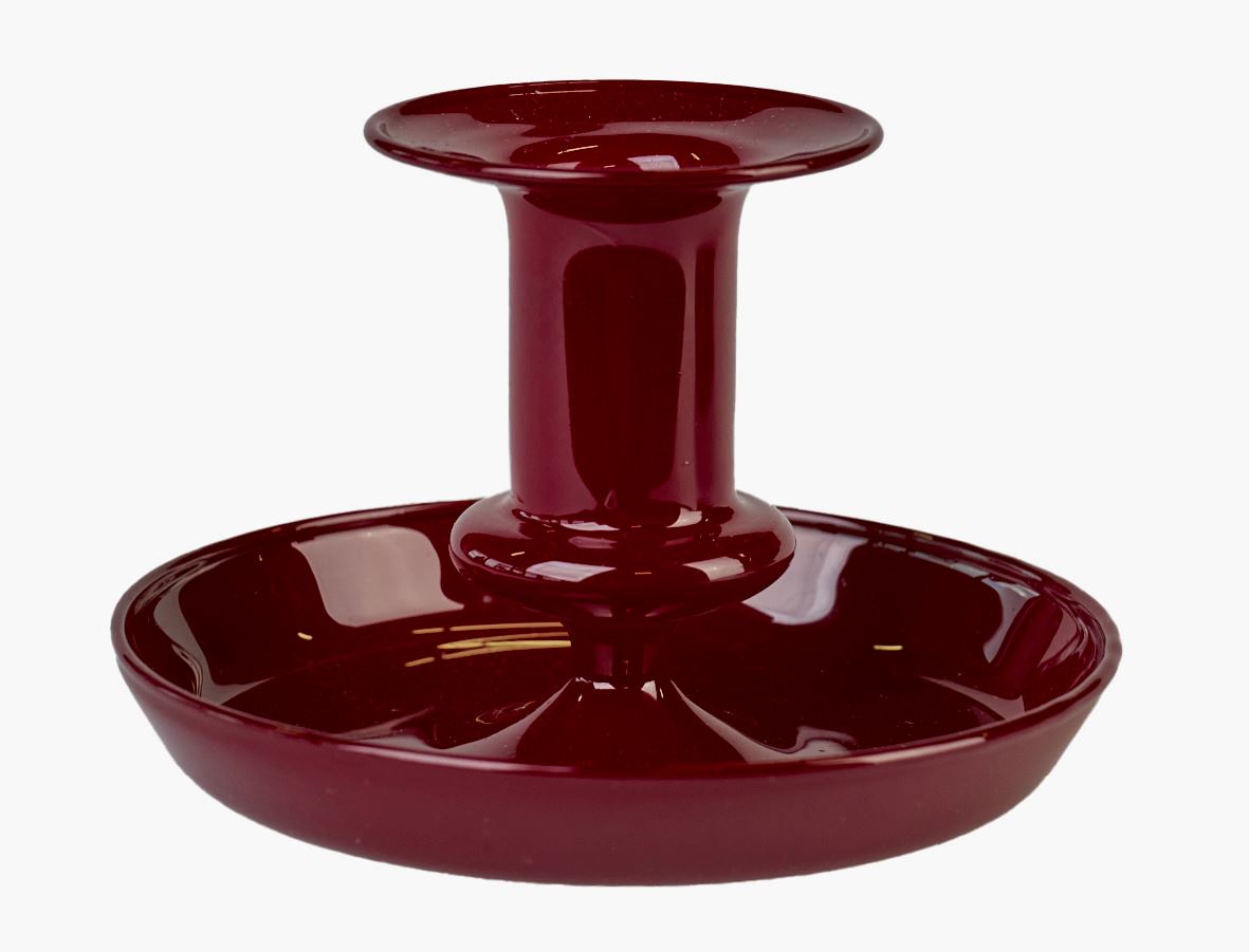Kynttilänjalka punainen - 11x11x7,5 cm punainen - 1