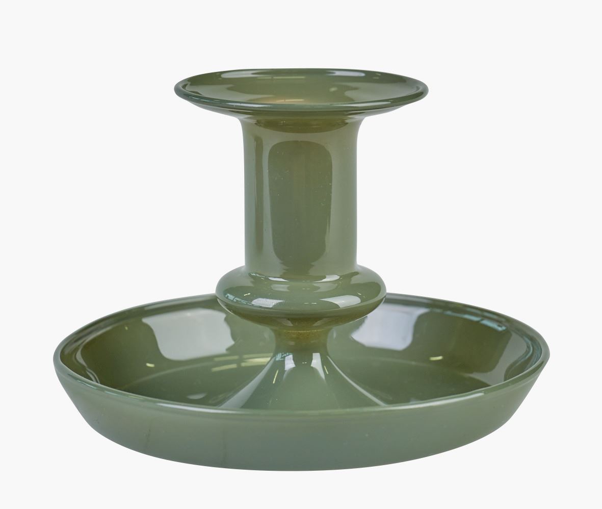 Kynttilänjalka vaaleanvihreä - 11x11x7,5 cm vaaleanvihreä - 1