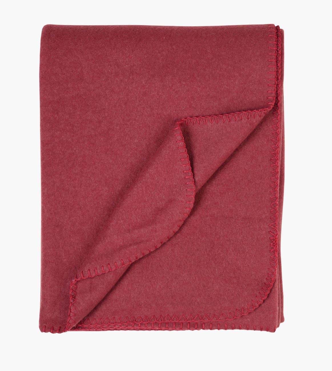 Fleecehuopa tummanpunainen - 130x170 cm tummanpunainen - 1