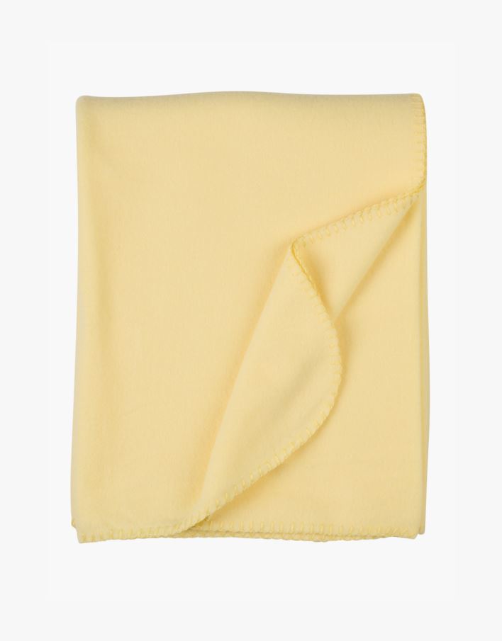 Fleecehuopa vaaleankeltainen - 130x170 cm vaaleankeltainen - 1