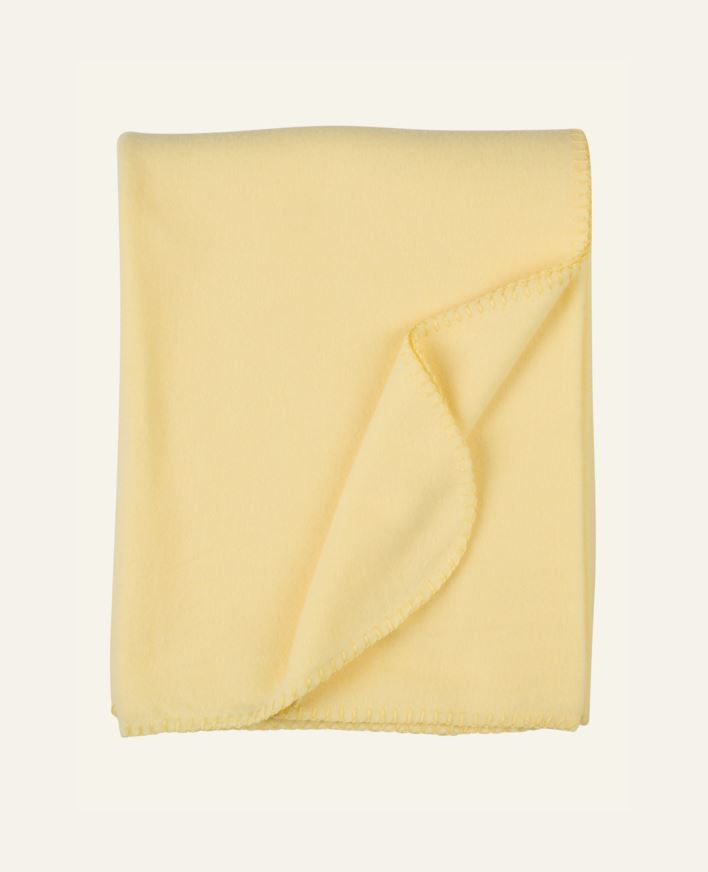 Fleecehuopa vaaleankeltainen - 130x170 cm vaaleankeltainen - 1