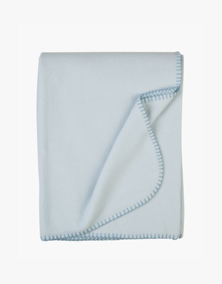 Fleecehuopa vaaleansininen - 130x170 cm vaaleansininen - 1