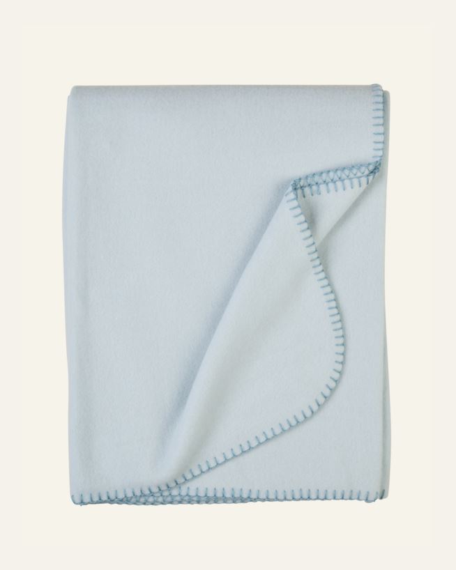 Fleecehuopa vaaleansininen - 130x170 cm vaaleansininen - 1