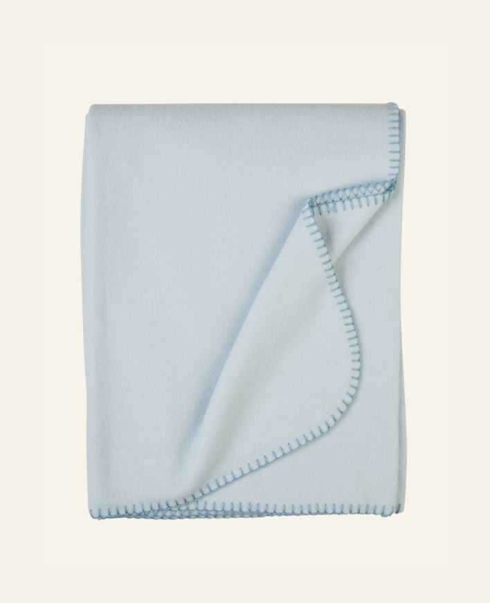 Fleecehuopa vaaleansininen - 130x170 cm vaaleansininen - 1