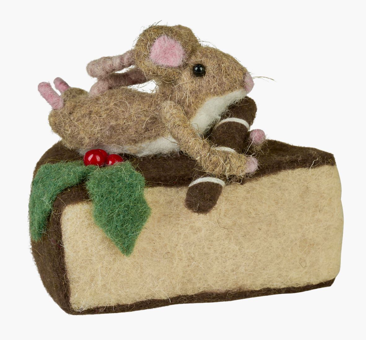 Jouluhiiri moniväri/ruskea - 10x11x9 cm moniväri/ruskea - 1