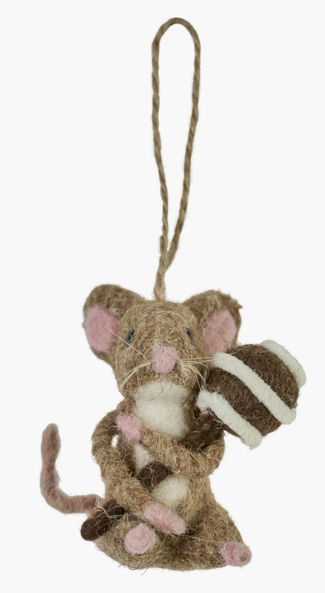 Jouluhiiri moniväri/ruskea - 9x4,5x7 cm moniväri/ruskea - 1