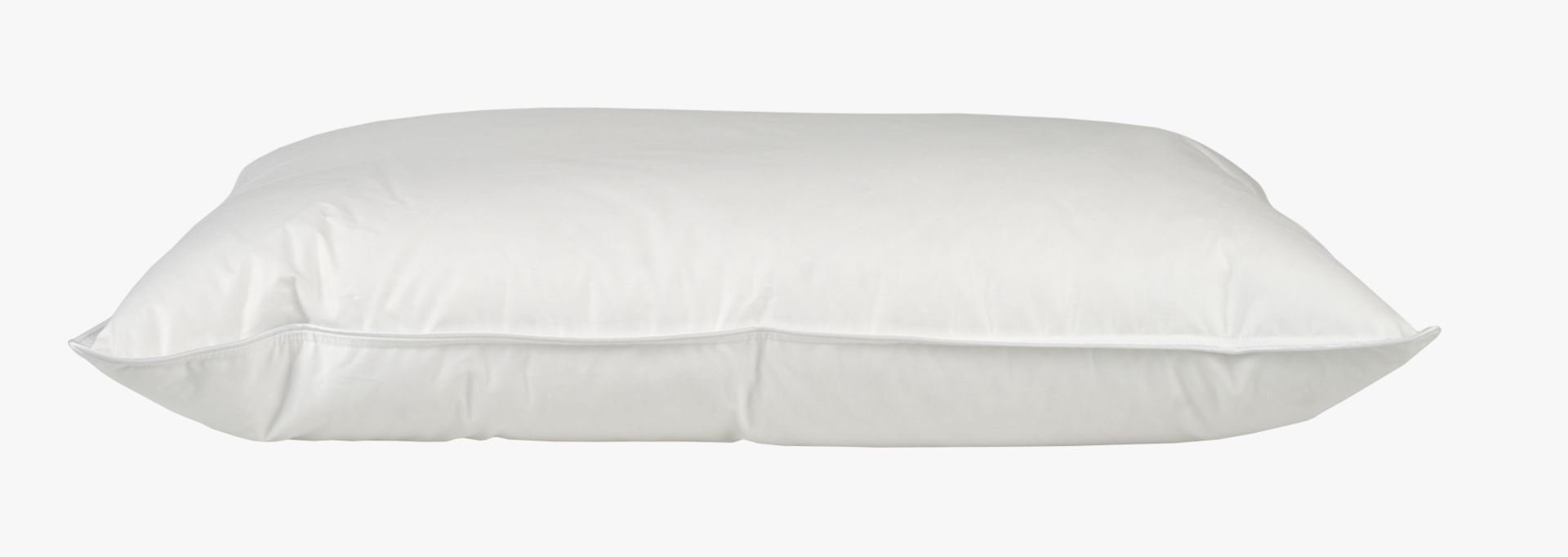 Keskikorkea untuva- ja höyhentyyny valkoinen - 2