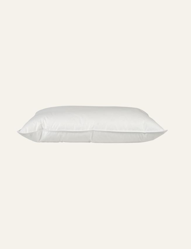 Keskikorkea untuva- ja höyhentyyny valkoinen - 2