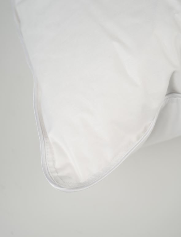 Keskikorkea untuva- ja höyhentyyny valkoinen - 3