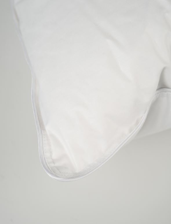 Keskikorkea untuva- ja höyhentyyny valkoinen - 3