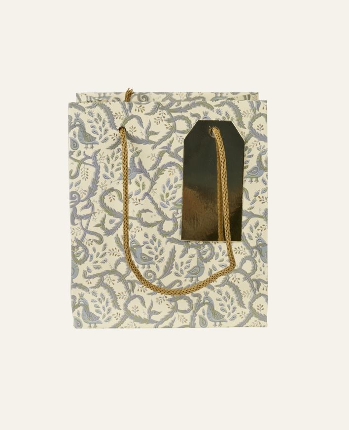 Lahjapussi luonnonvalkoinen - 13x15x9 cm luonnonvalkoinen - 1