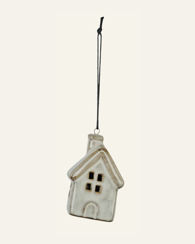 Joulukuusenkoriste beige - 5x3,5x7 cm beige - 1