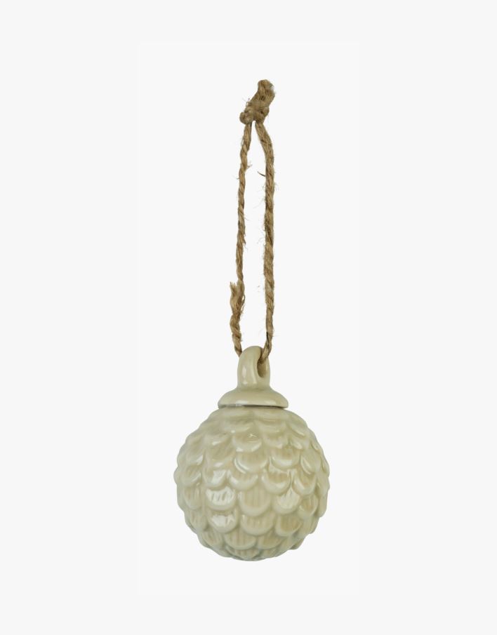 Joulukuusenkoriste beige - 3,7x3,7x5 cm beige - 1