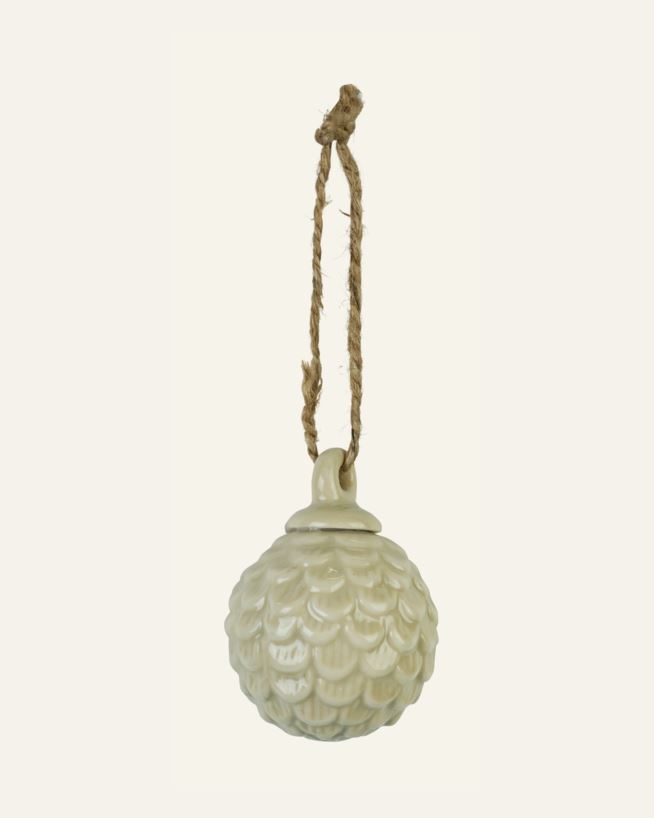 Joulukuusenkoriste beige - 3,7x3,7x5 cm beige - 1