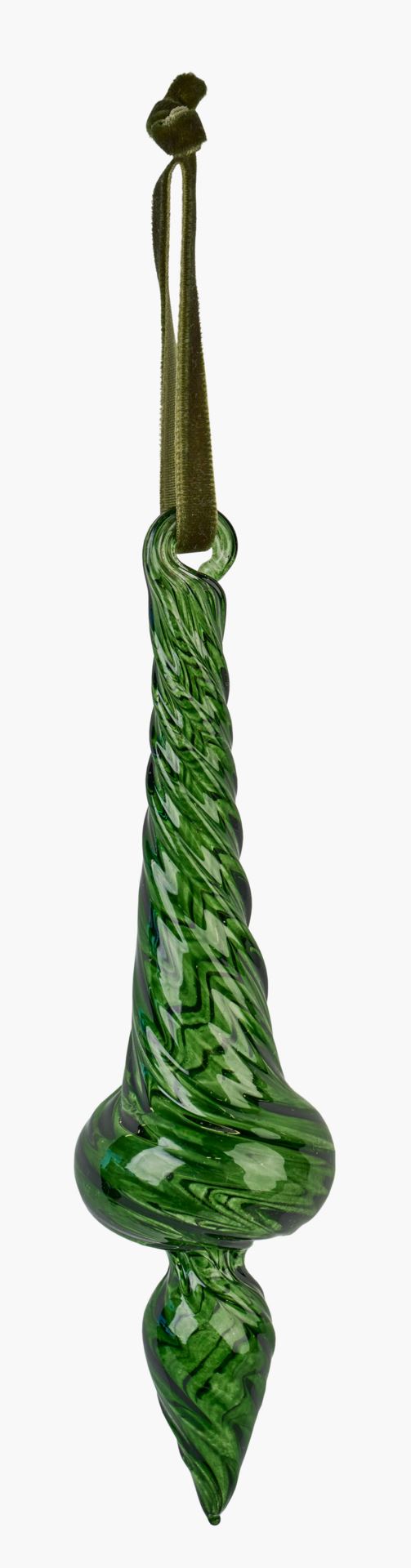 Joulukuusenkoriste tummanvihreä - 4x4x15 cm tummanvihreä - 1