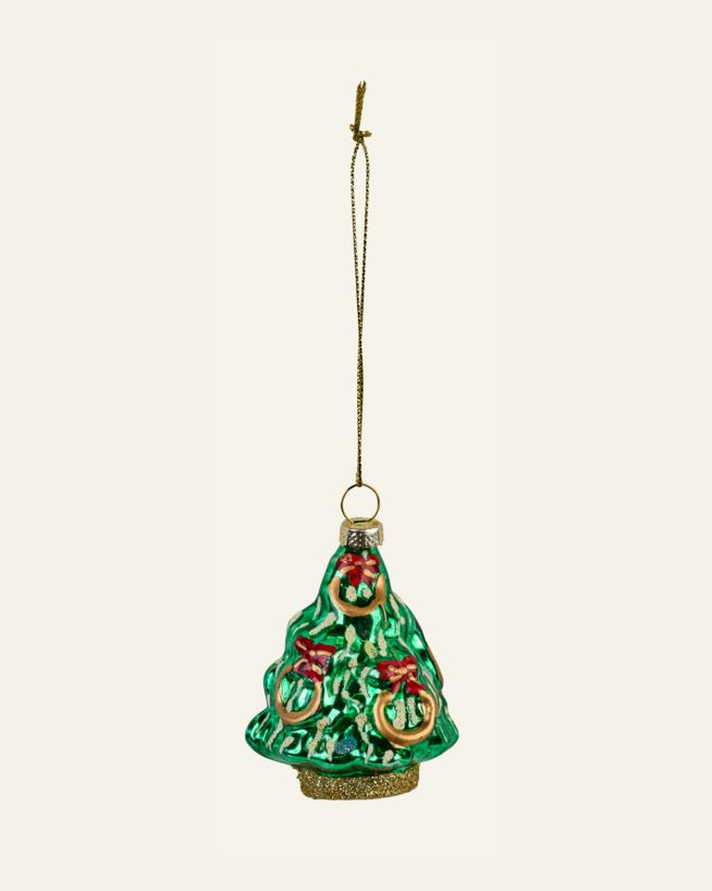 Joulukuusenkoriste moniväri/vihreä - 5,7x5,4x7,3 cm moniväri/vihreä - 1