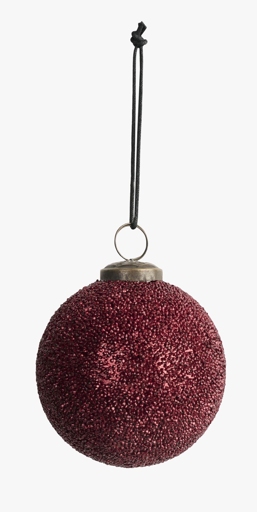 Joulupallo punainen - ø10 cm punainen - 1