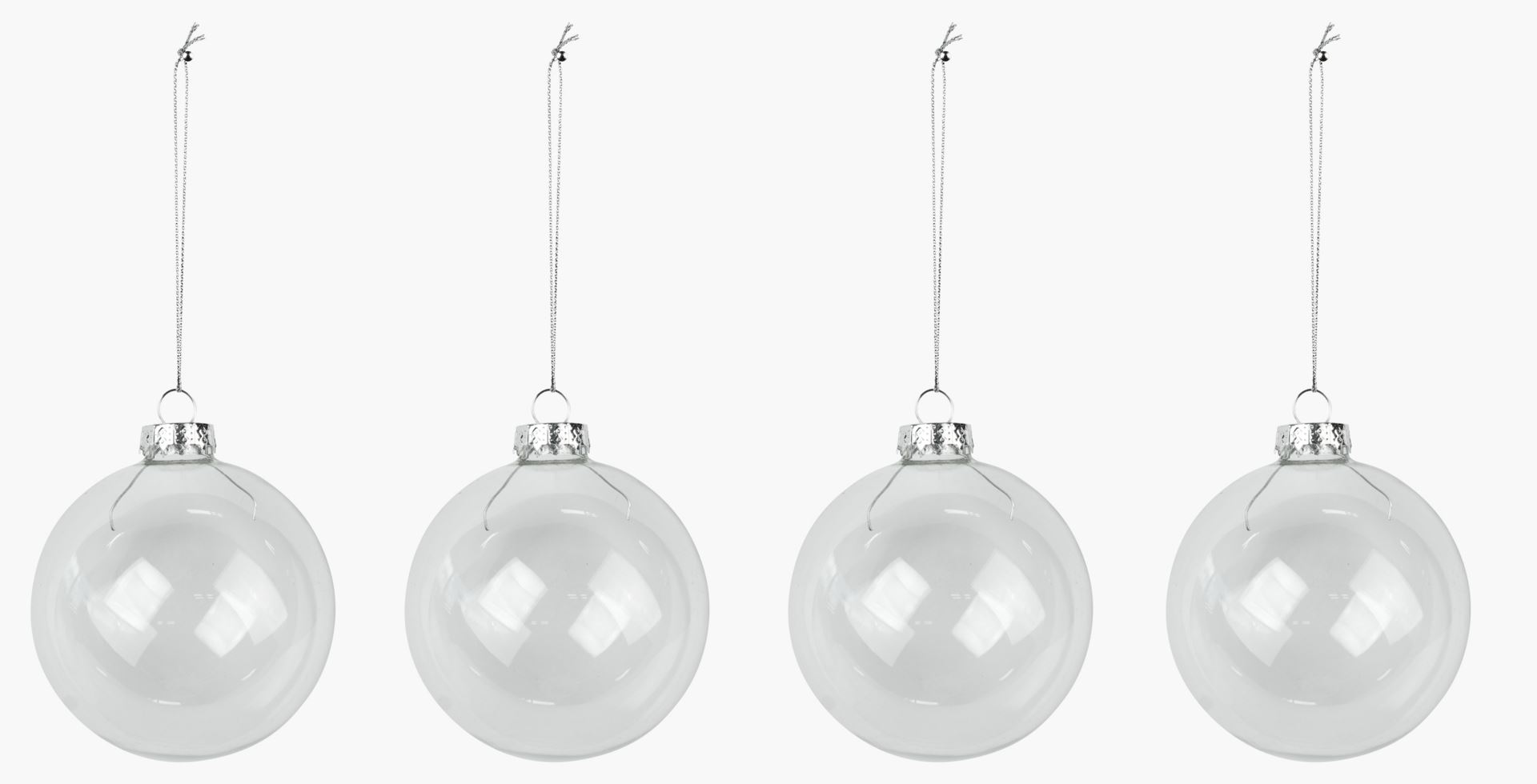 Joulupalloja läpikuultava - ø8 läpikuultava - 1