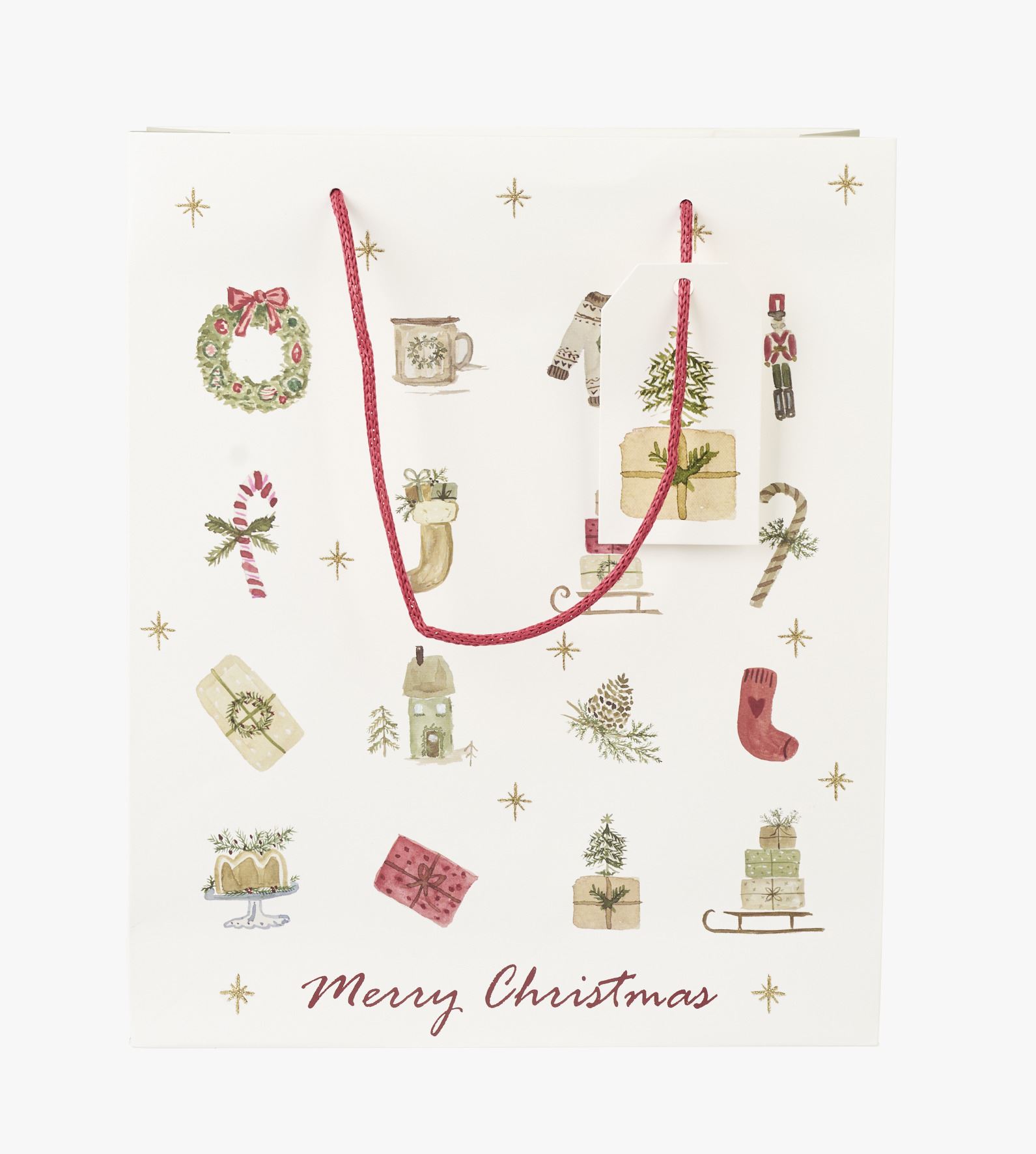 Lahjapussi valkoinen - 24x29x10 cm valkoinen - 1