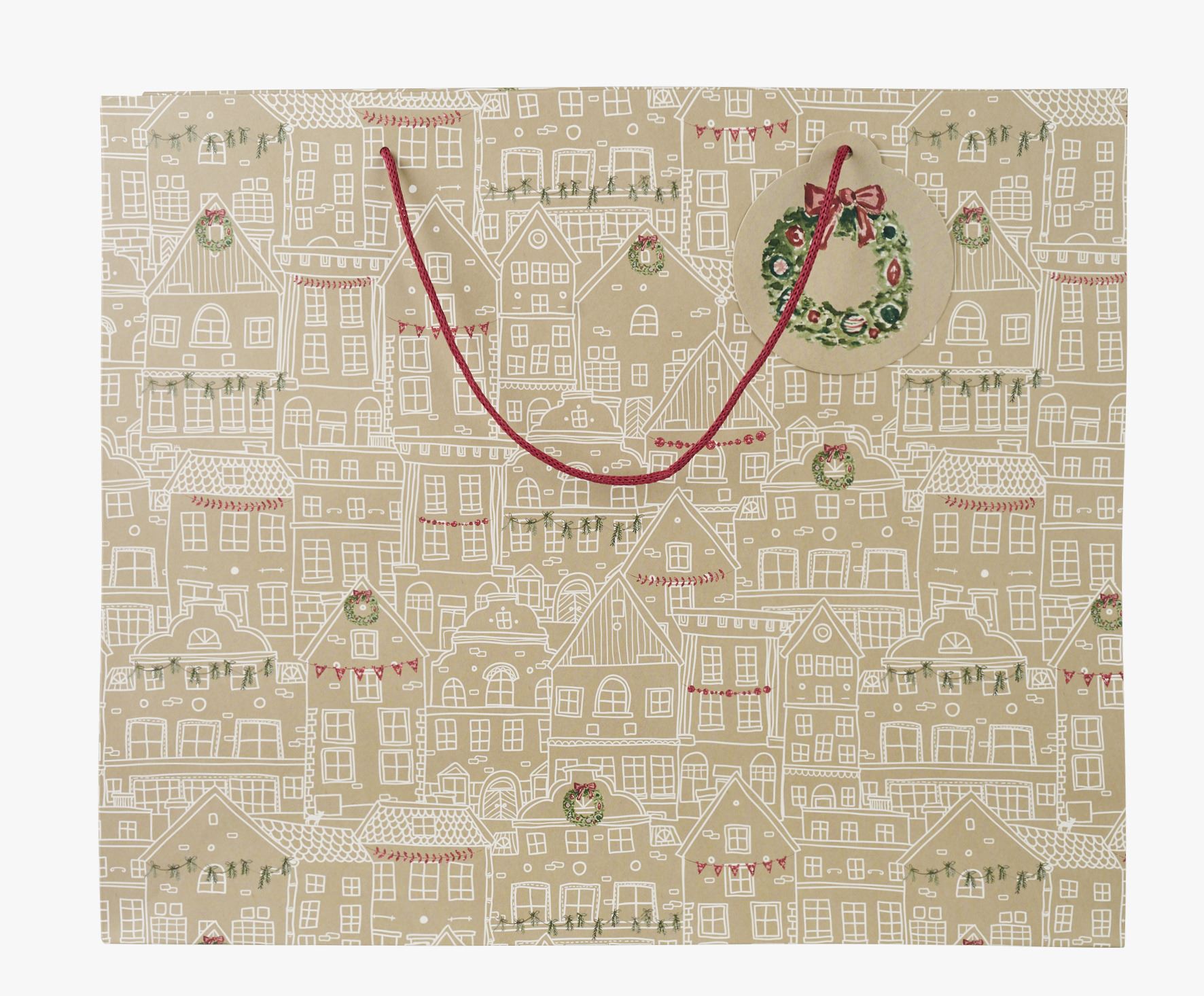 Lahjapussi luonnonväri - 36x42x14 cm luonnonväri - 1