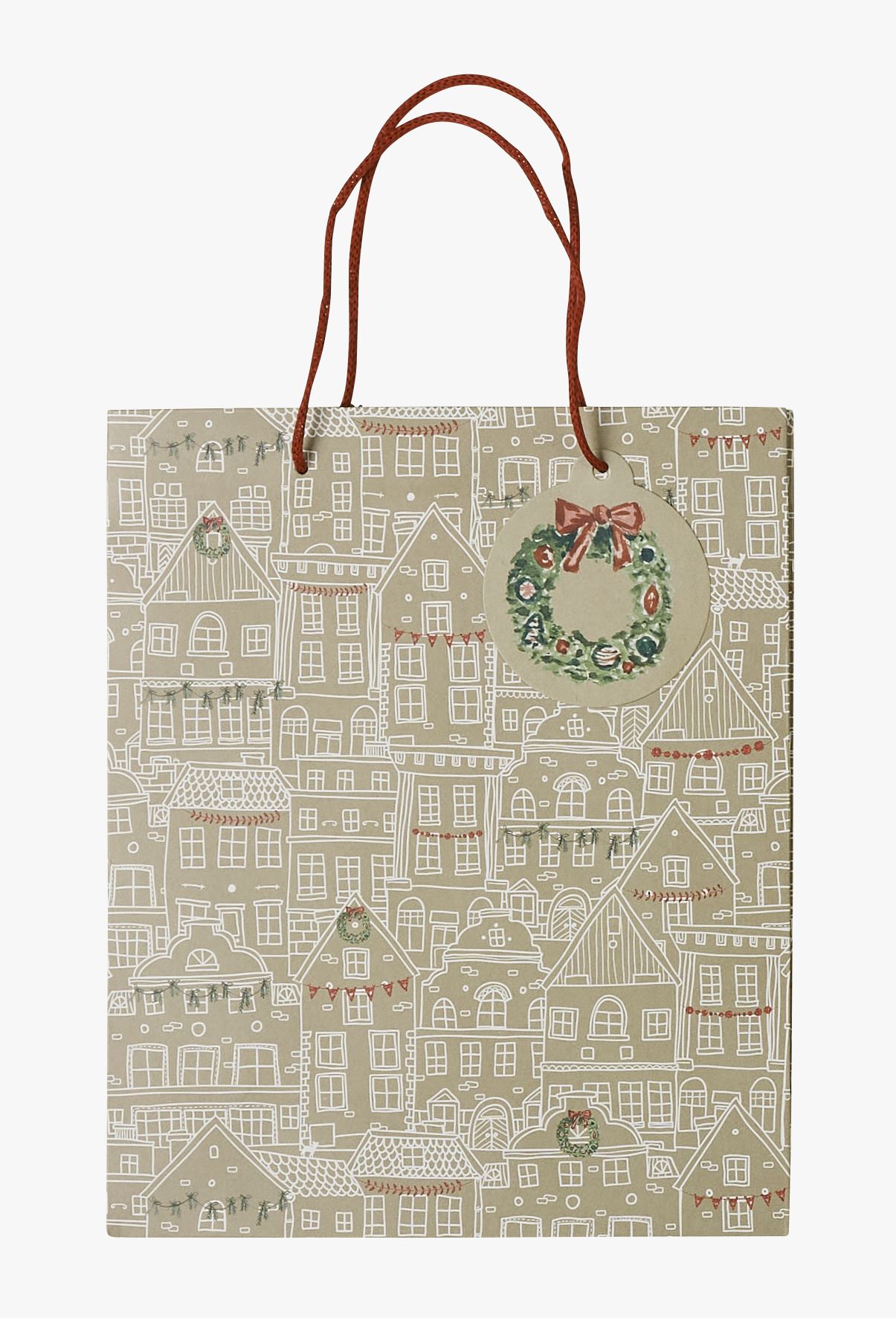 Lahjapussi luonnonväri - 24x29x10 cm luonnonväri - 1