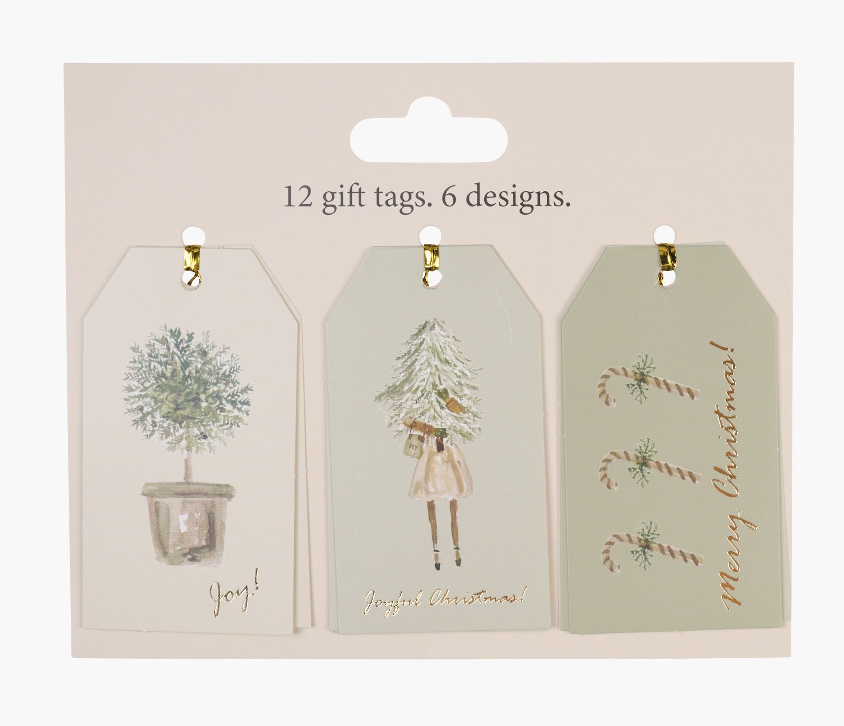 Pakettikortti 12kpl moniväri/vihreä - 9 cm moniväri/vihreä - 1