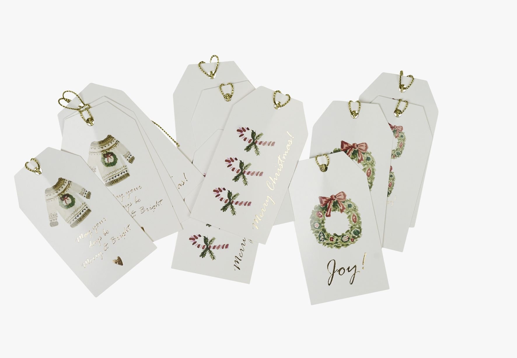 Pakettikortti 12kpl moniväri/punainen - 9 cm moniväri/punainen - 1