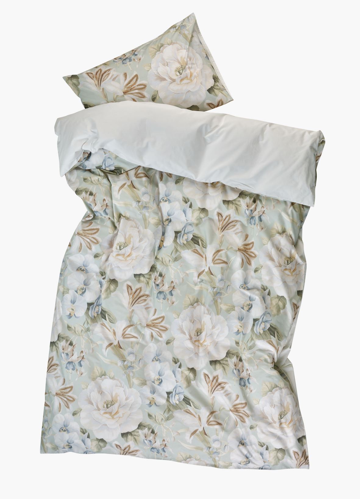 Pussilakanasetti percalea moniväri/vihreä - 2