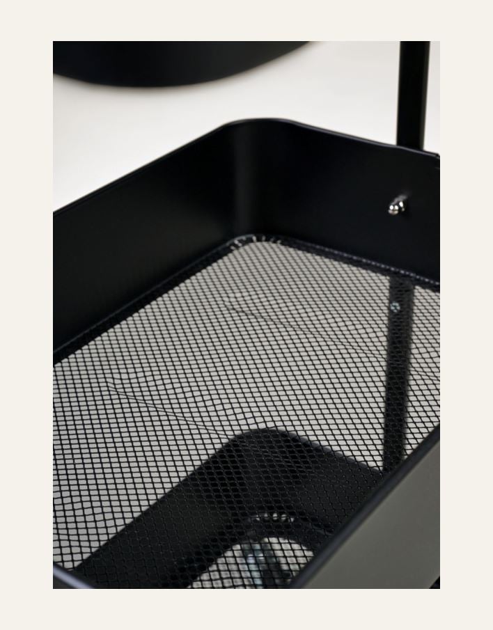 Tarjoiluvaunu musta - 2