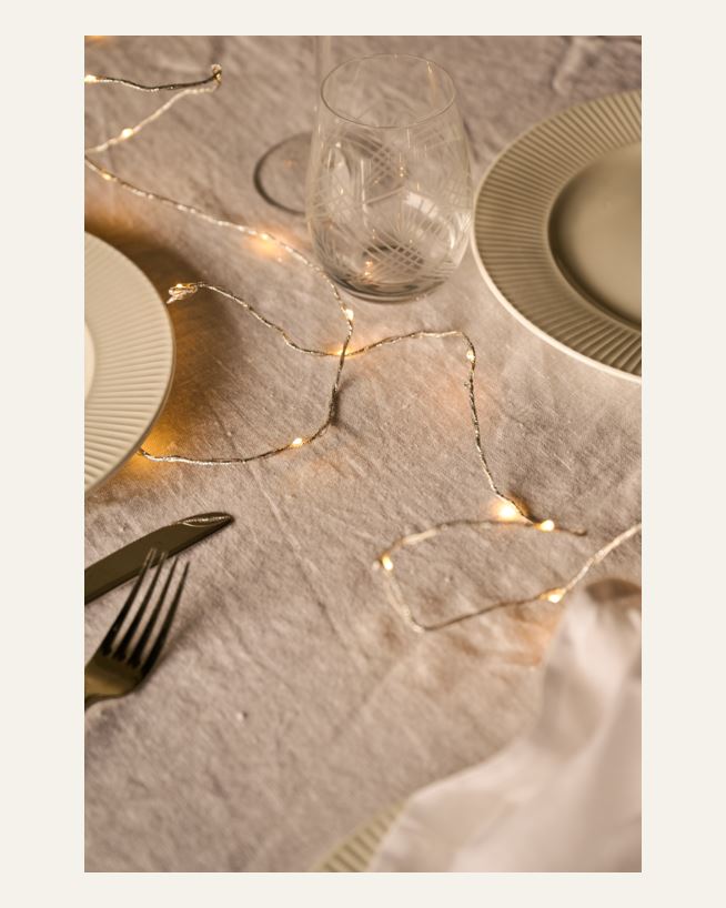 Led-valosarja hopea - 390 cm hopea - 1