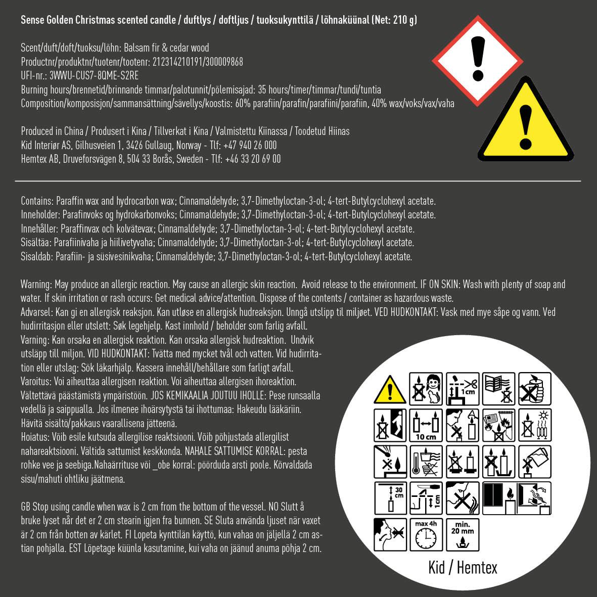 Tuoksukynttilä kulta - 4