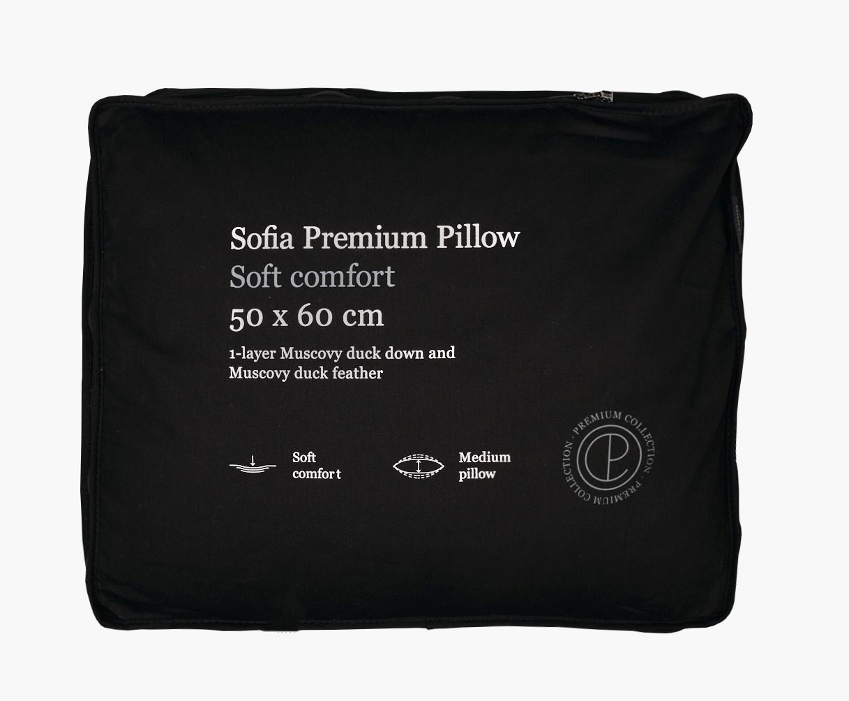 Keskikorkea untuvatyyny valkoinen - 2