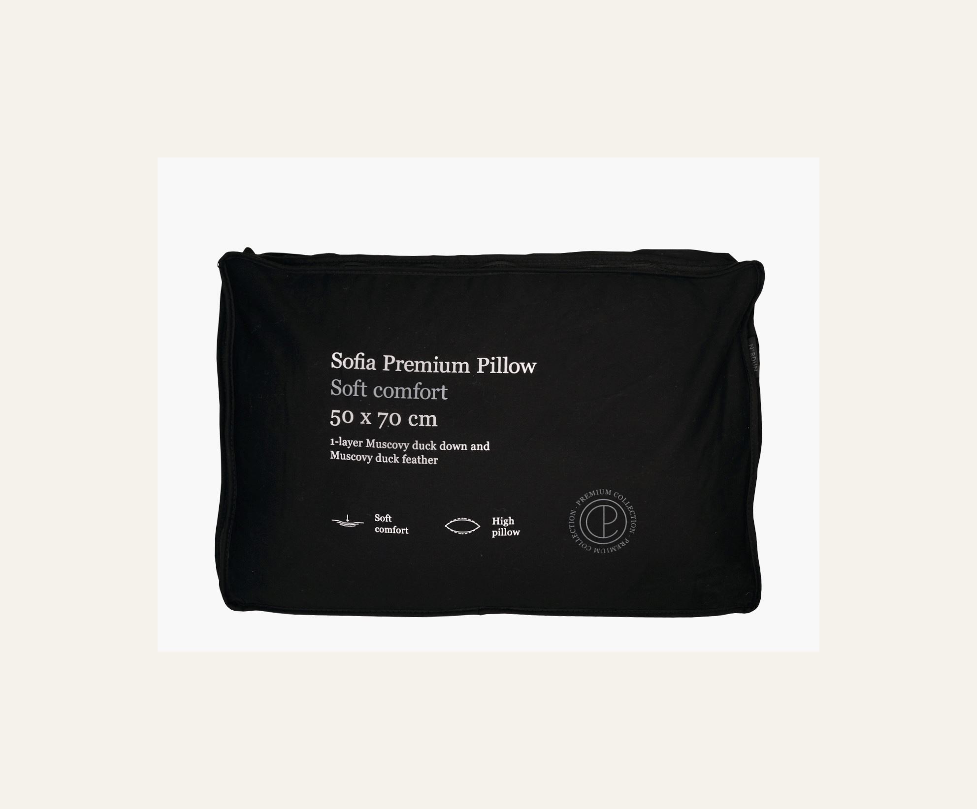 Korkea untuvatyyny valkoinen - 4